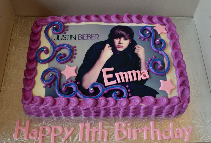 Justin Bieber Birthday Cake Justin Bieber Birthday Cake