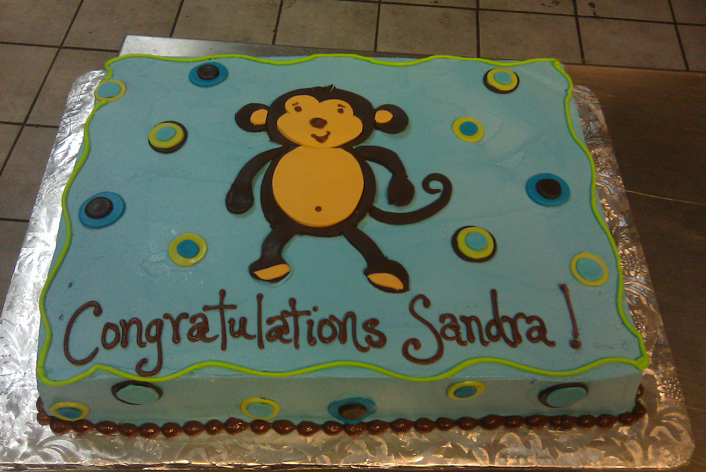 Monkey Sheet Cake Monkey Sheet Cake