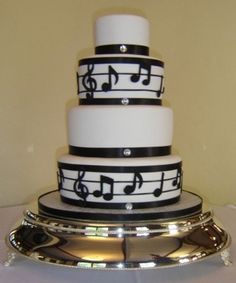 Music Note Wedding Cake Music Note Wedding Cake