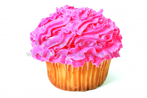 Pink Cupcakes with Frosting