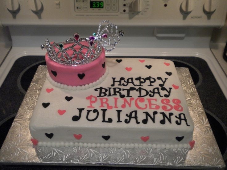 Princess Crown Sheet Cake Princess Crown Sheet Cake