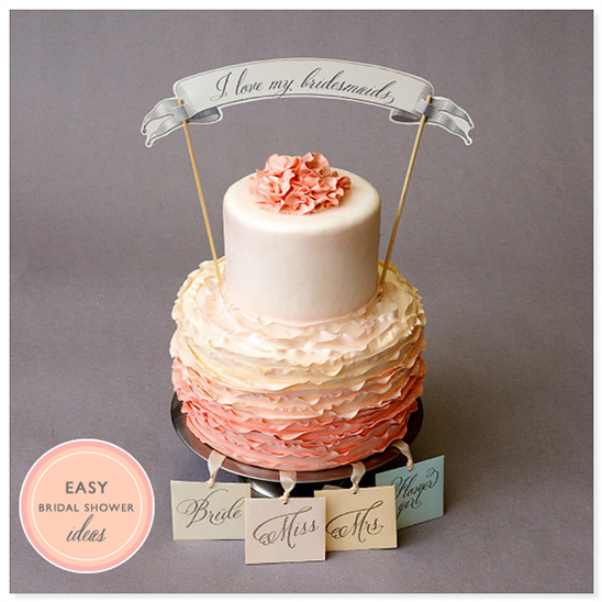 Simple Bridal Shower Cake Ideas