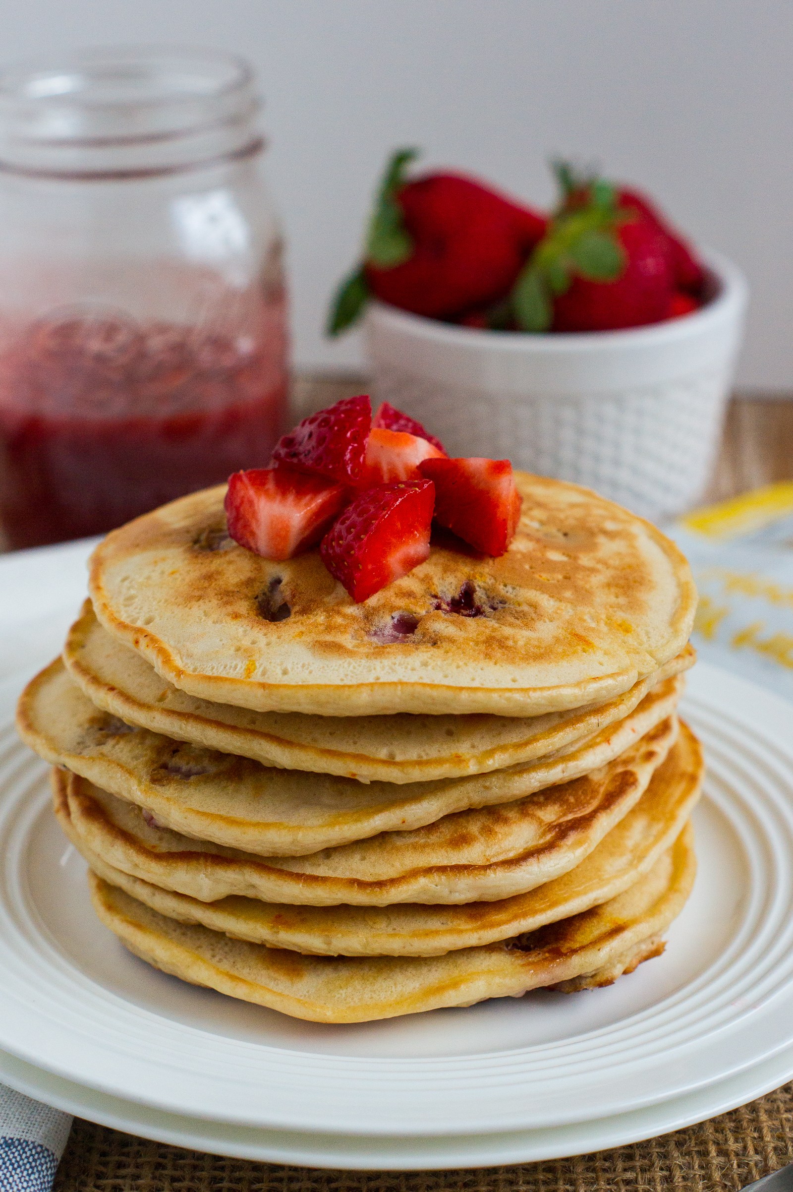 Strawberry Vanilla Pancakes Strawberry Vanilla Pancakes