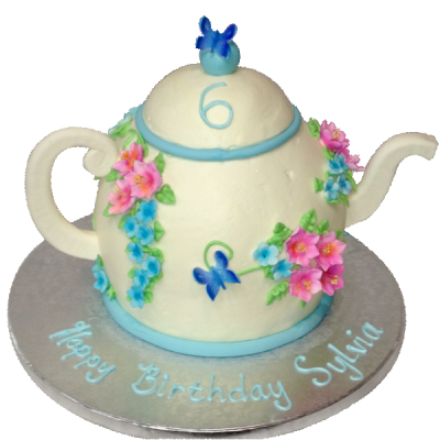 Tea Pot Shaped Birthday Cakes Tea Pot Shaped Birthday Cakes