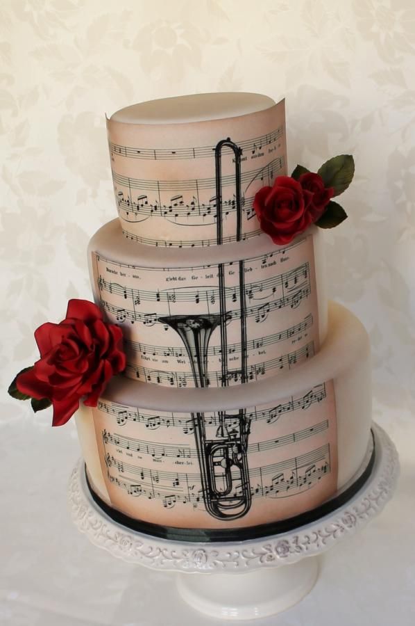 Trombone Happy Birthday Cake Trombone Happy Birthday Cake