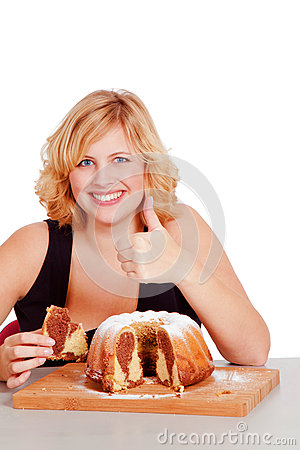 Woman Eating Cake Woman Eating Cake