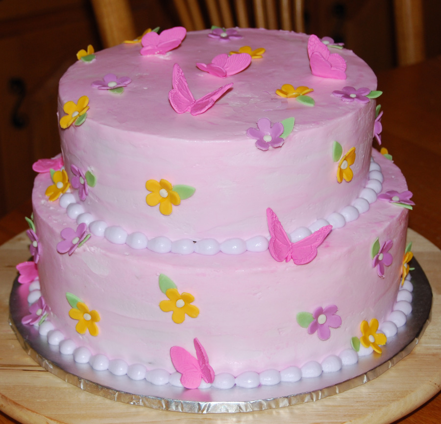 9 Buttercream Butterfly Cakes Photo Buttercream Butterfly Cake