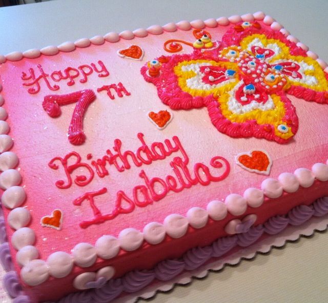 Butterfly Sheet Cake Butterfly Sheet Cake