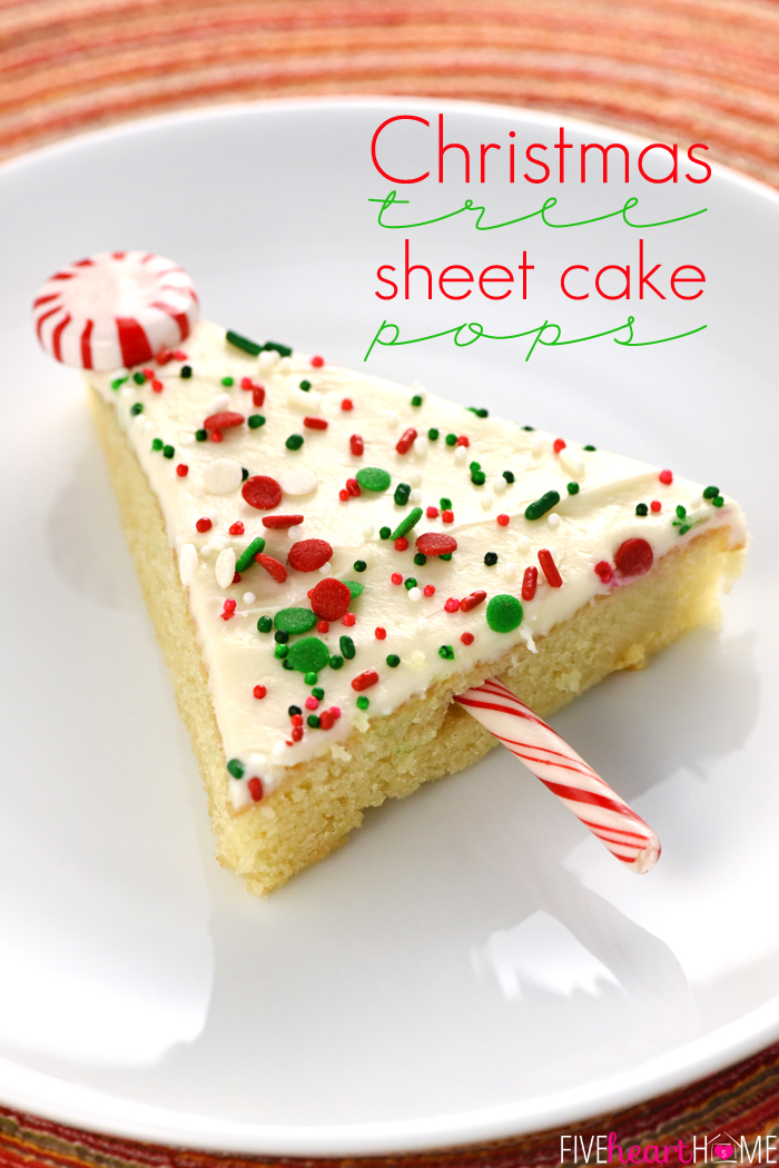 Christmas Tree Sheet Cake Pops Christmas Tree Sheet Cake Pops