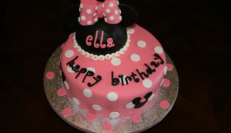 Cooking a Cake in Minnie Mouse Cooking a Cake in Minnie Mouse
