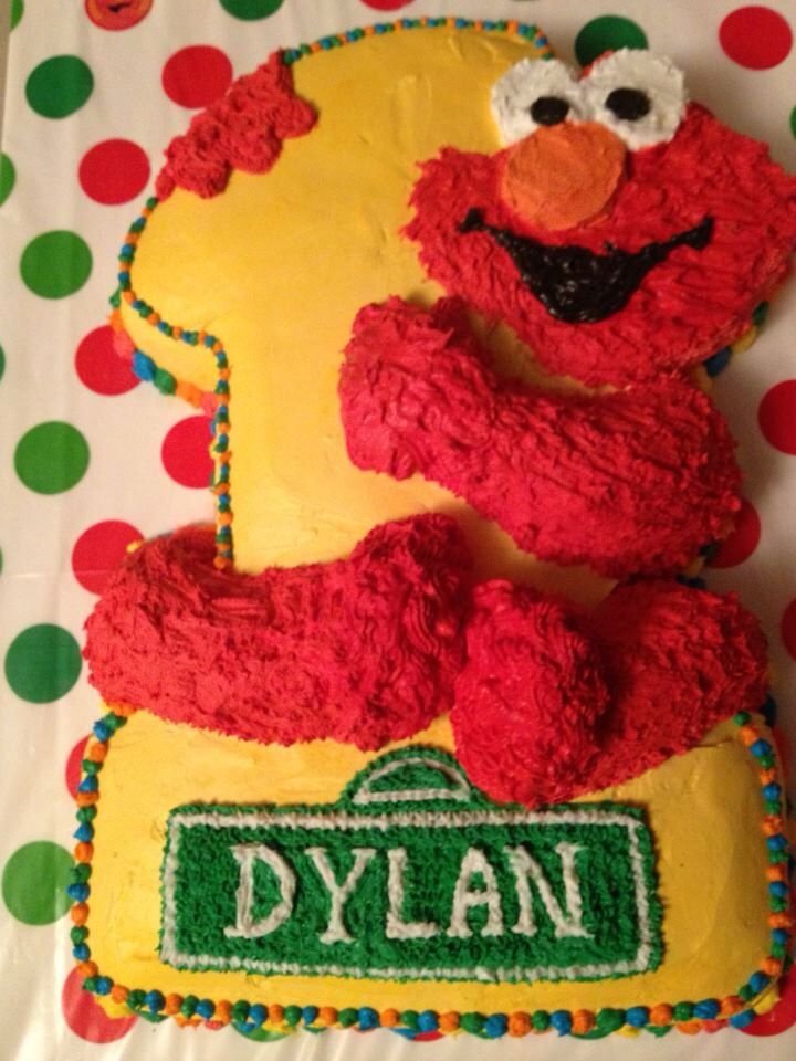 12 Elmo S First Birthday Cakes Photo Elmo 1st Birthday Cake Elmo