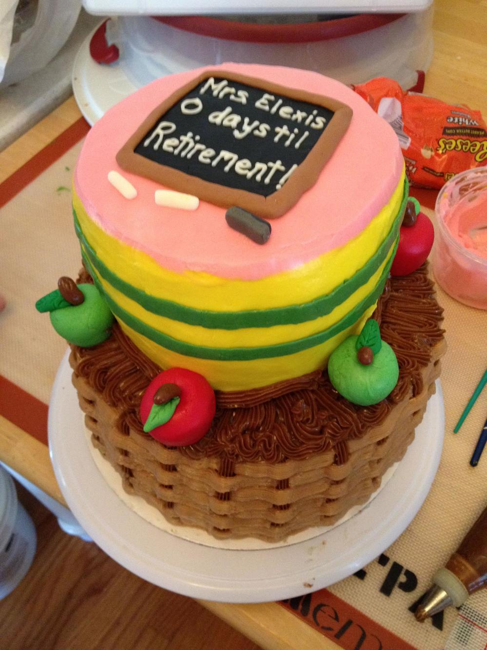 Teacher Retirement Cake Teacher Retirement Cake