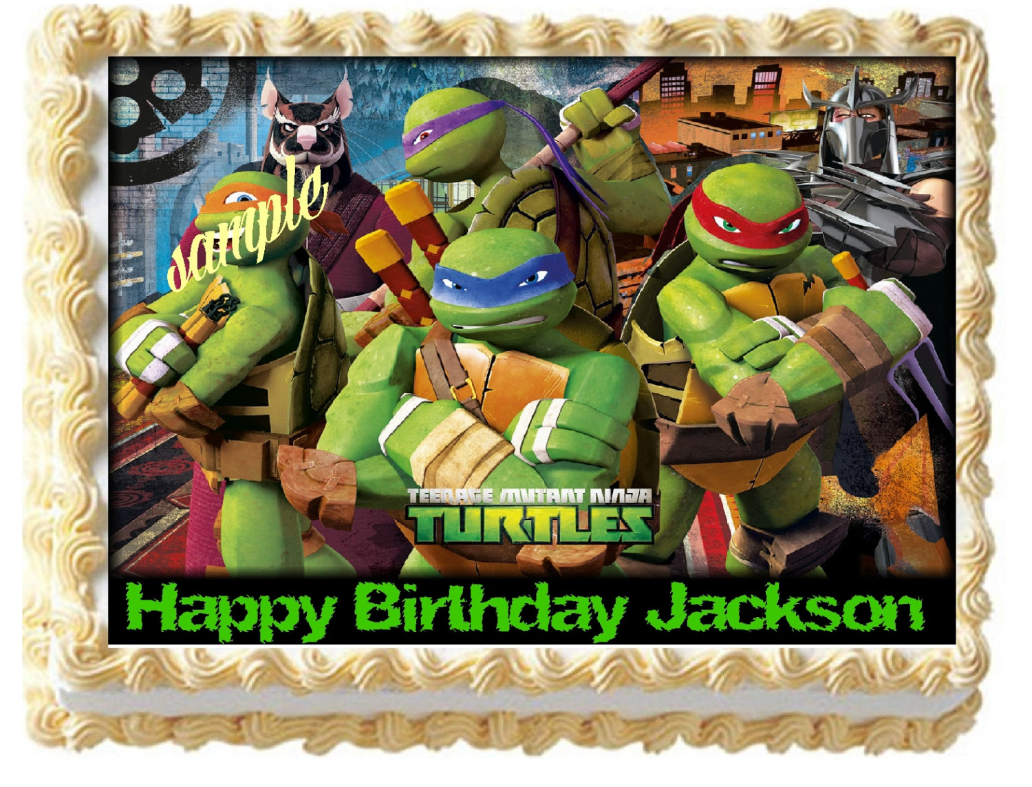 Teenage Mutant Ninja Turtles Sheet Cake Teenage Mutant Ninja Turtles Sheet Cake