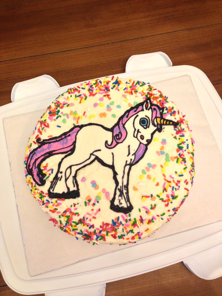 Unicorn Sheet Cake
