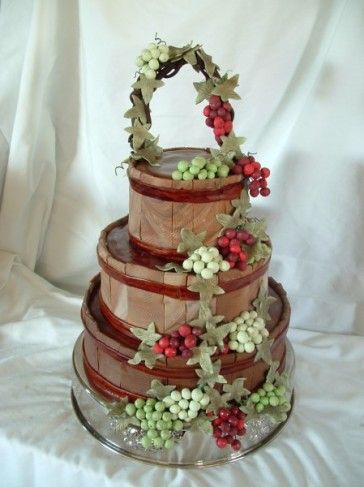 Wine Barrel Wedding Cake Wine Barrel Wedding Cake