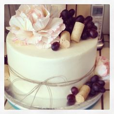 Wine Themed Bridal Shower Cake Wine Themed Bridal Shower Cake