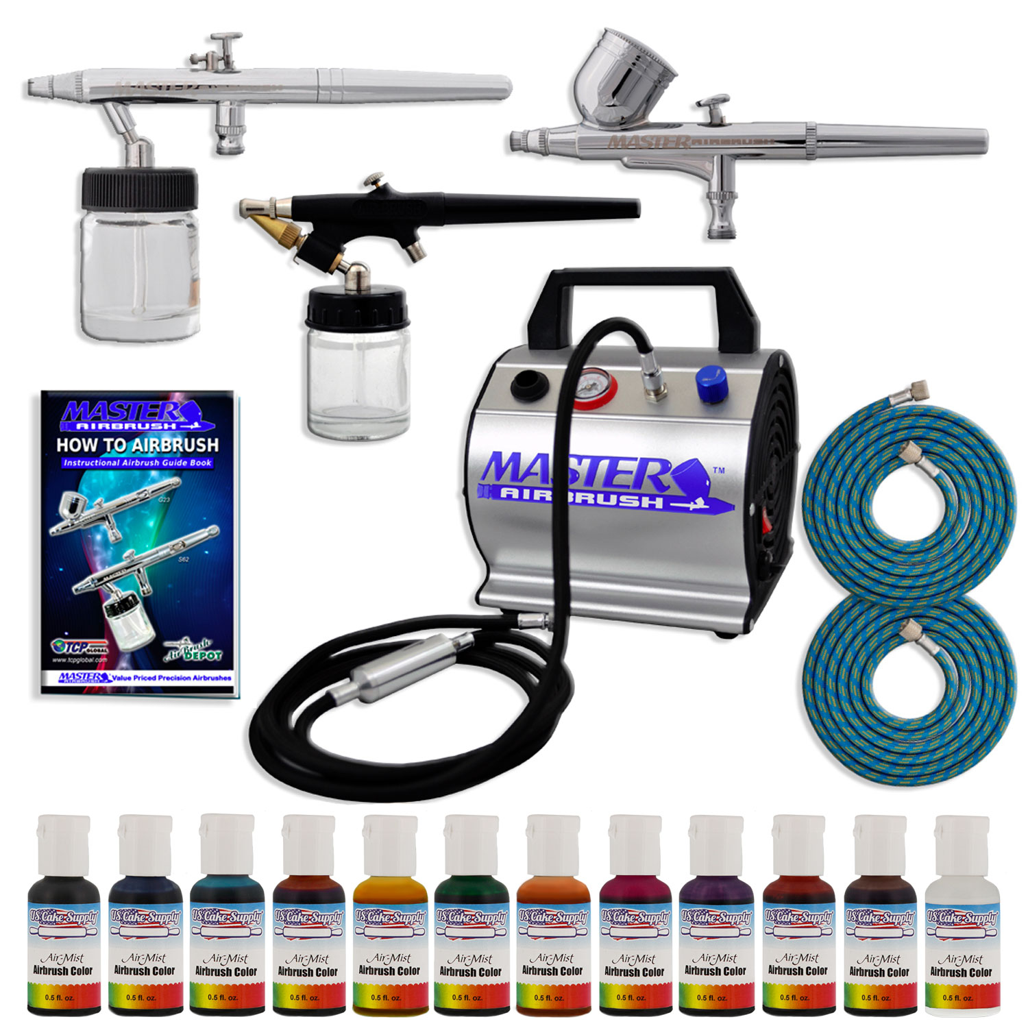 8 Spray Kit For Cakes Photo Airbrush Cake Decorating Kit Air