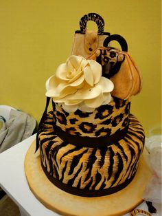 Cheetah Print Purse Cake Cheetah Print Purse Cake