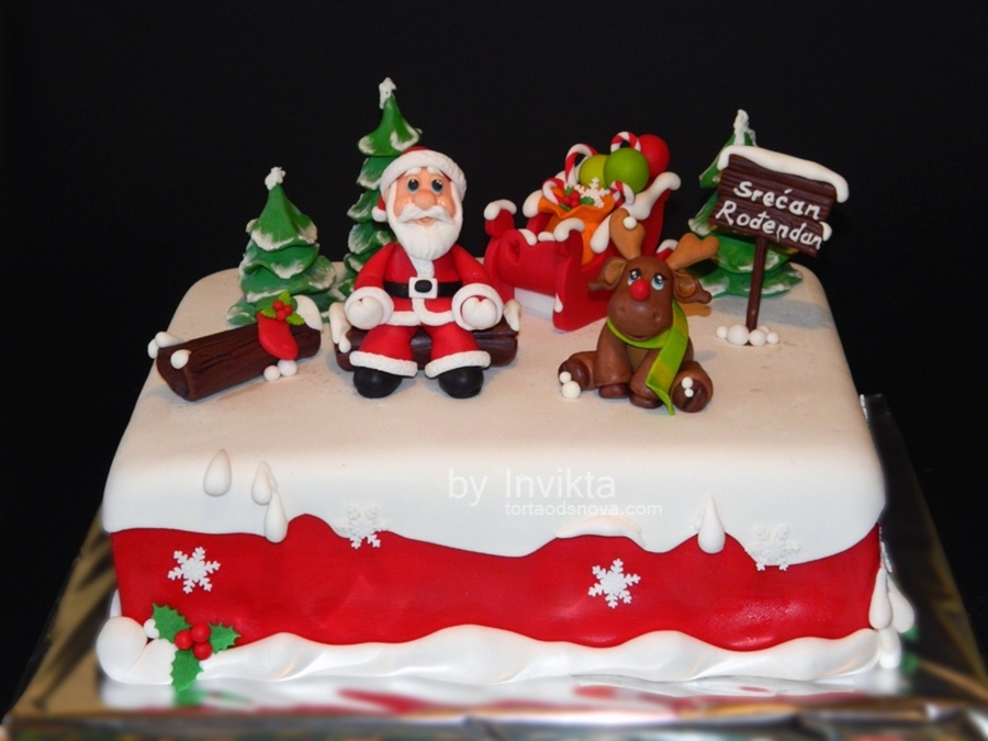 Ideas About Christmas Birthday Cake