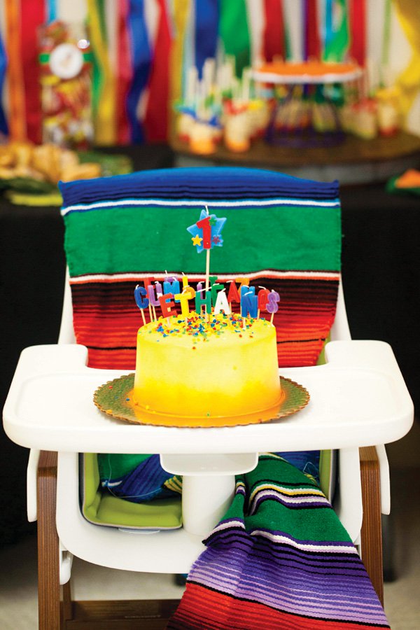 Fiesta First Birthday Cake