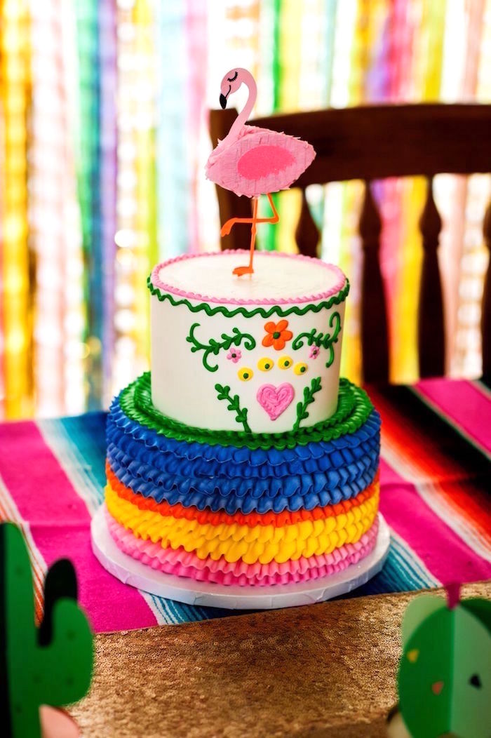 Fiesta First Birthday Cake