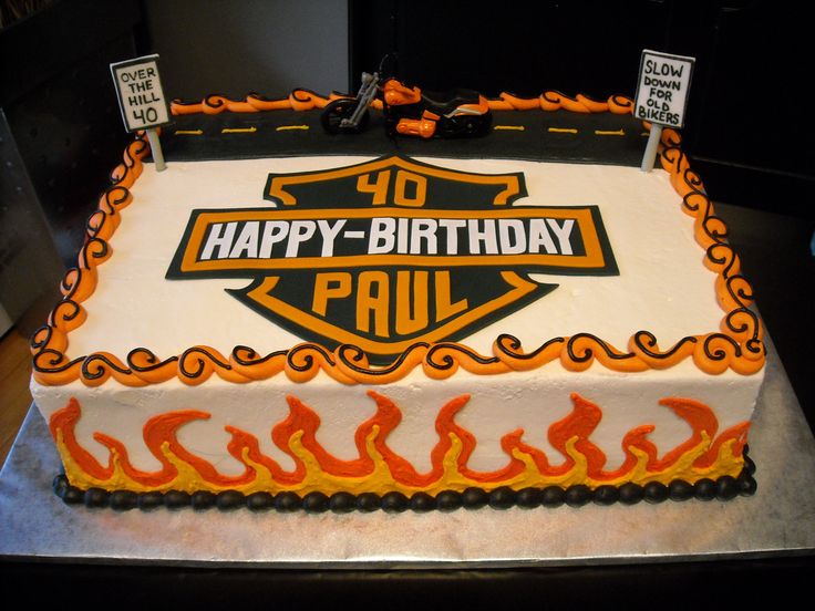 Harley-Davidson Motorcycle Birthday Cake Harley-Davidson Motorcycle Birthday Cake