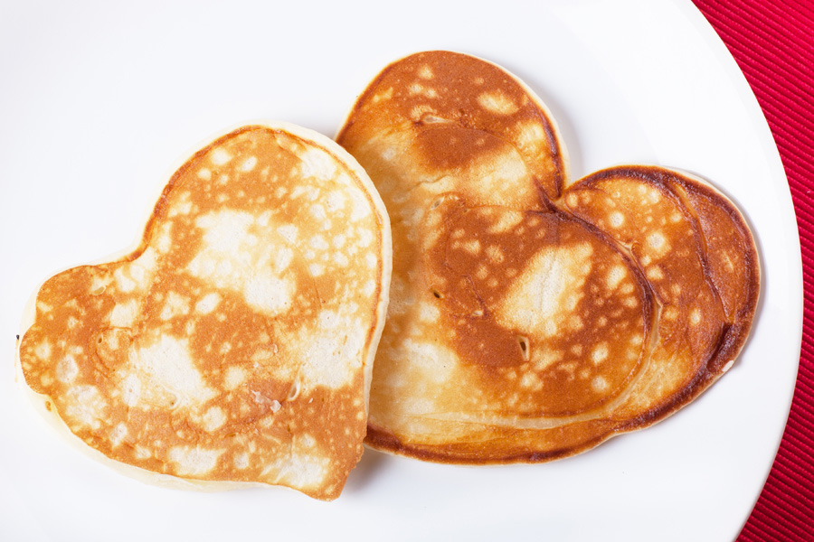 Heart Shaped Pancakes Heart Shaped Pancakes