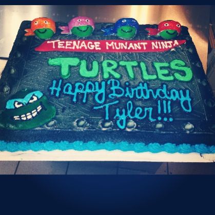Ninja Turtle Sheet Cake Ninja Turtle Sheet Cake