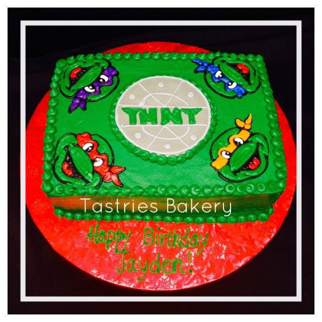 Ninja Turtle Sheet Cake Ninja Turtle Sheet Cake