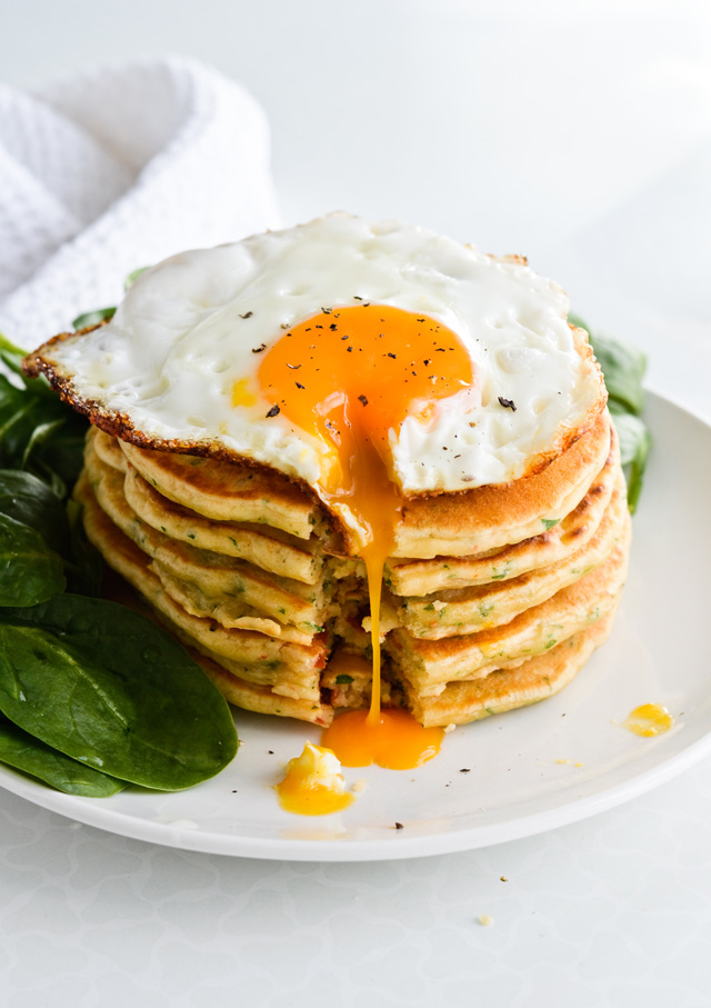 Pancakes with Fried Egg Pancakes with Fried Egg