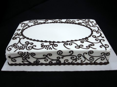 Red Black and White Sheet Cake Red Black and White Sheet Cake