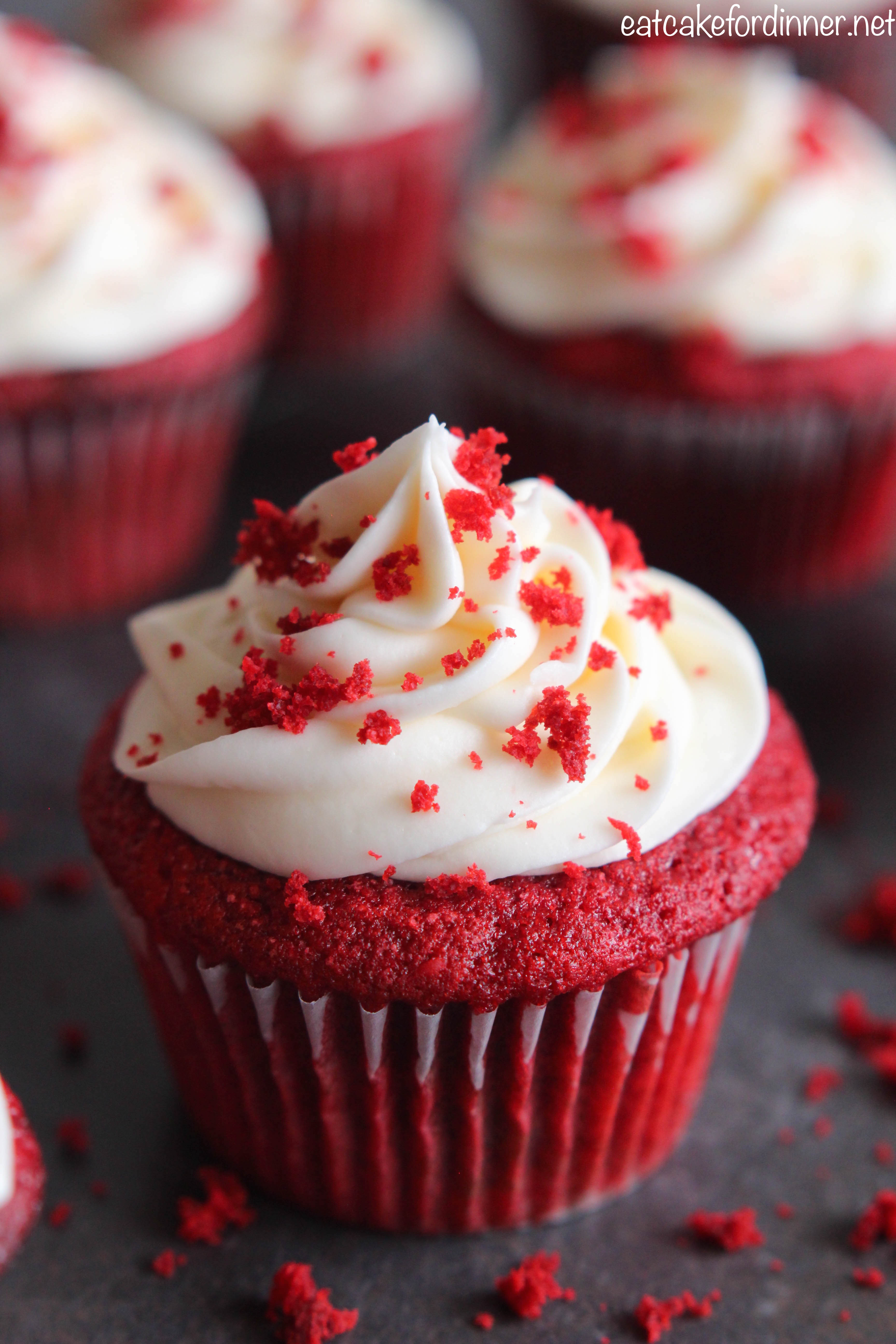 Red Velvet Cupcakes with Cream Cheese Red Velvet Cupcakes with Cream Cheese