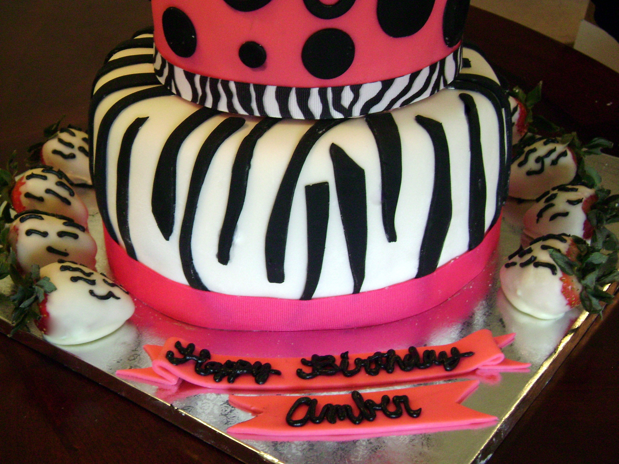 Zebra Birthday Cake Zebra Birthday Cake