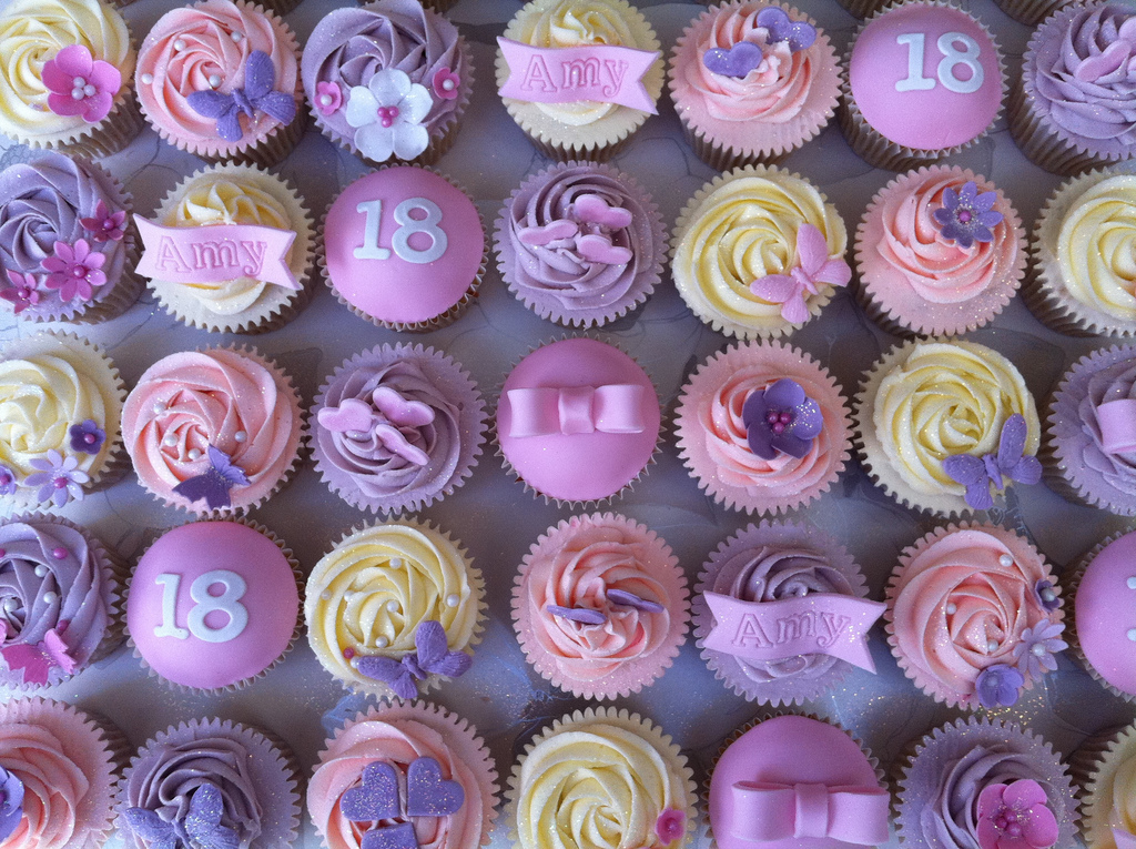 18th Birthday Cupcakes for Girls