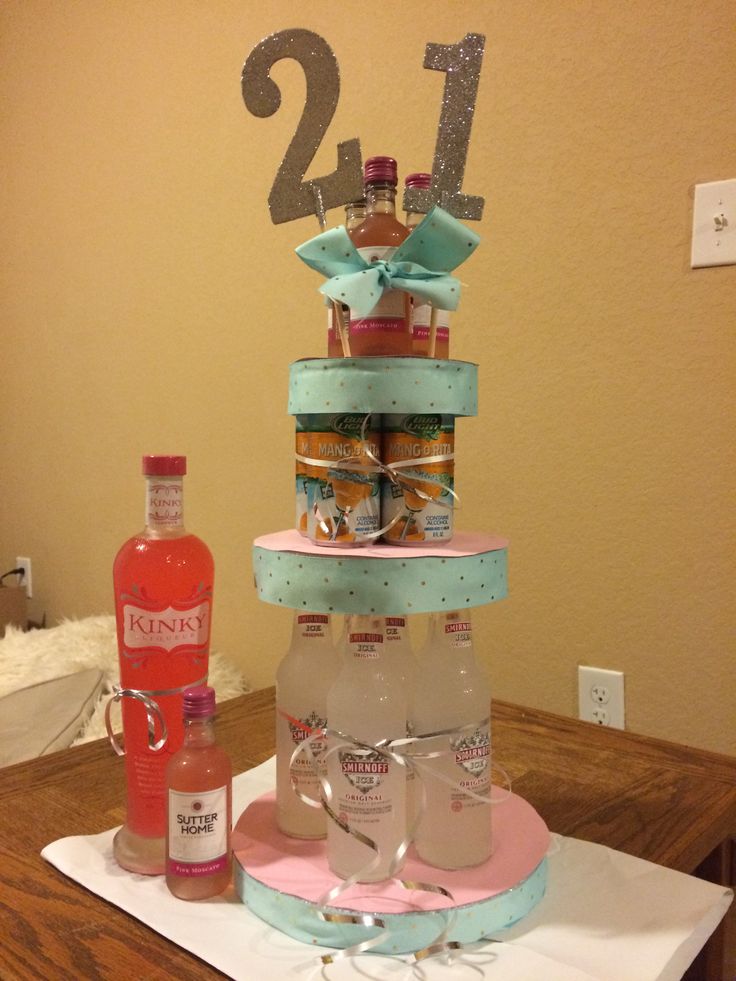 21st Alcohol Birthday Cake Ideas