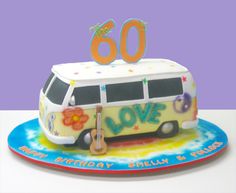 60s Theme Birthday Cake 60s Theme Birthday Cake