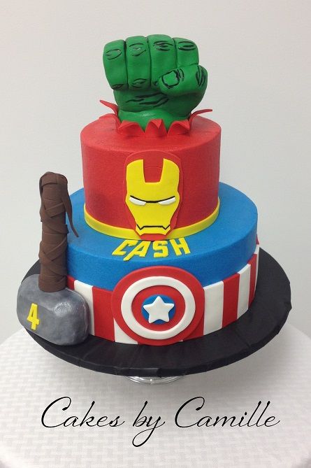 13 Avenger Theme Simple Cakes Photo Avengers Birthday Party Cake Avengers Birthday Party Cake And Avengers Birthday Party Cake Snackncake
