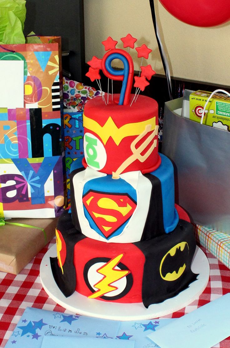 DC Comics Birthday Cake DC Comics Birthday Cake