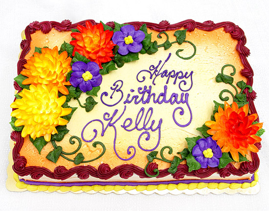 Fall Birthday Sheet Cakes Fall Birthday Sheet Cakes