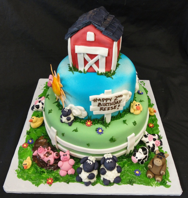 12 Farm Animal Birthday Cakes Photo Farm Animals Birthday Cake