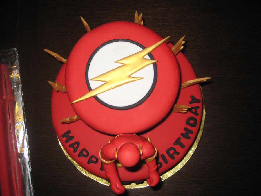 Flash Superhero Birthday Cake Flash Superhero Birthday Cake