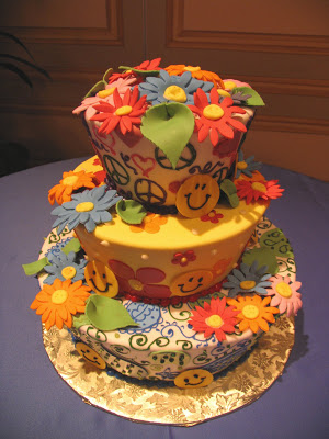 Flower Power Cakes with the Theme Flower Power Cakes with the Theme