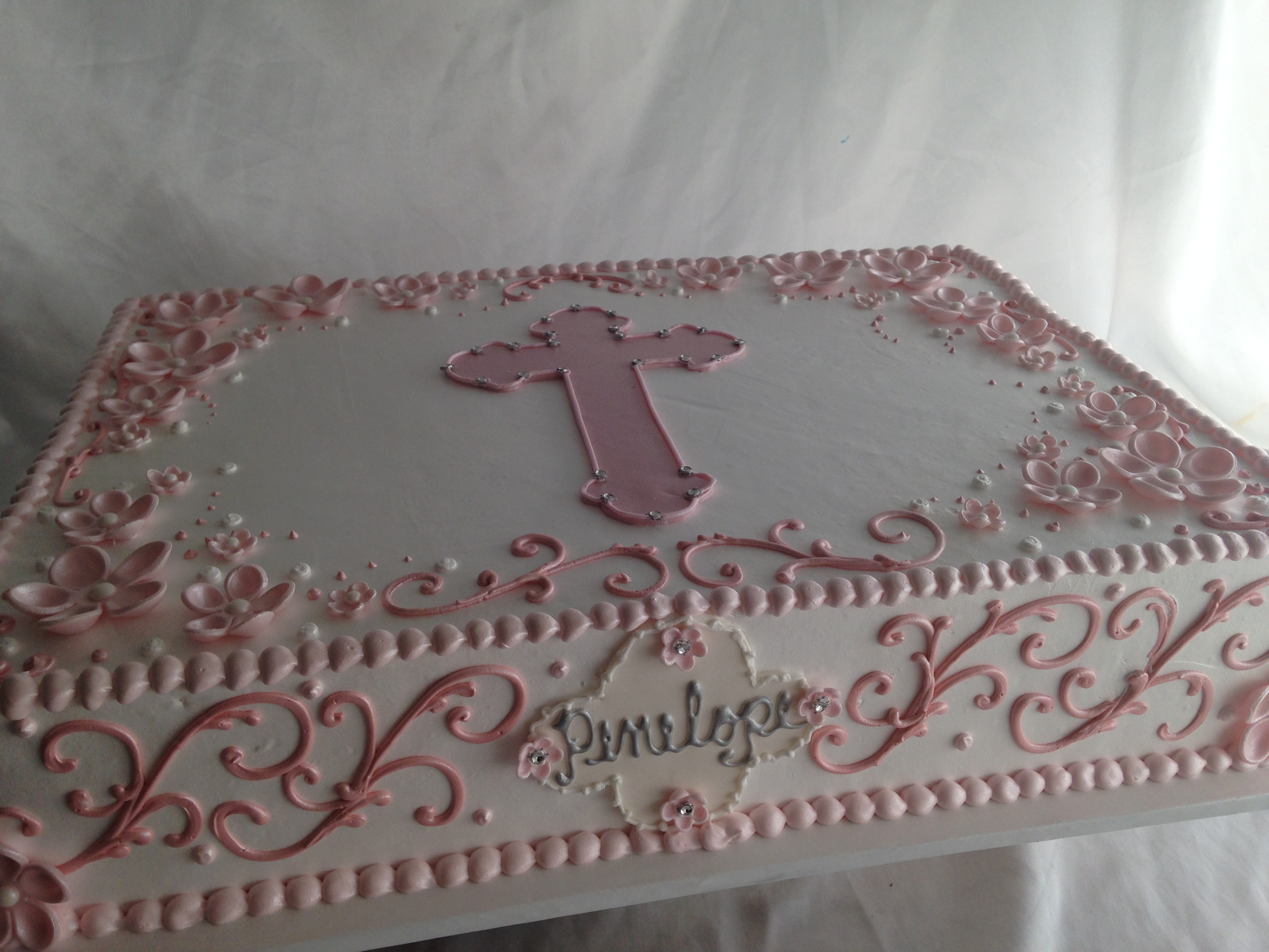 Girl Baptism Sheet Cake Ideas Girl Baptism Sheet Cake Ideas