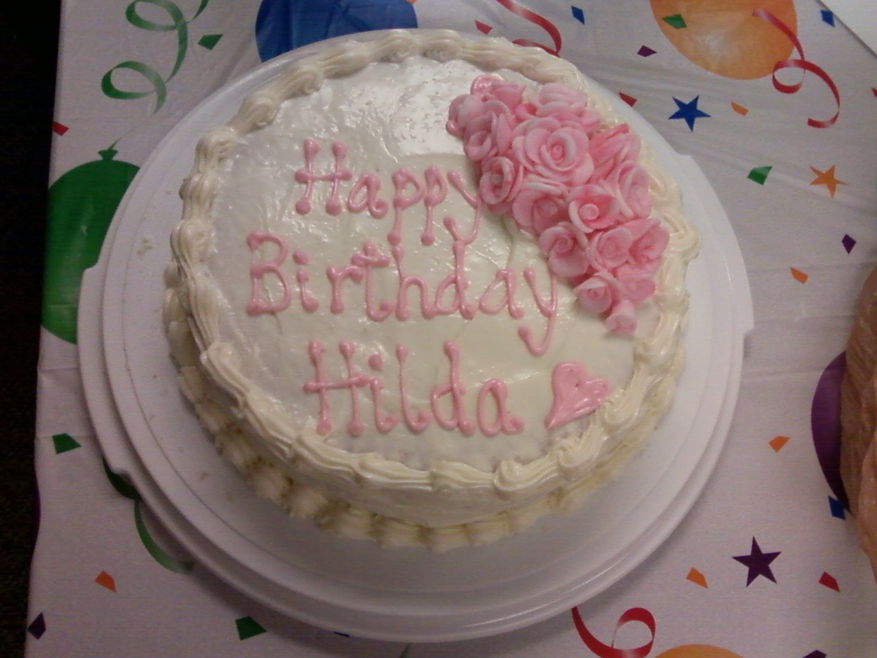 Happy Birthday Hilda Cake