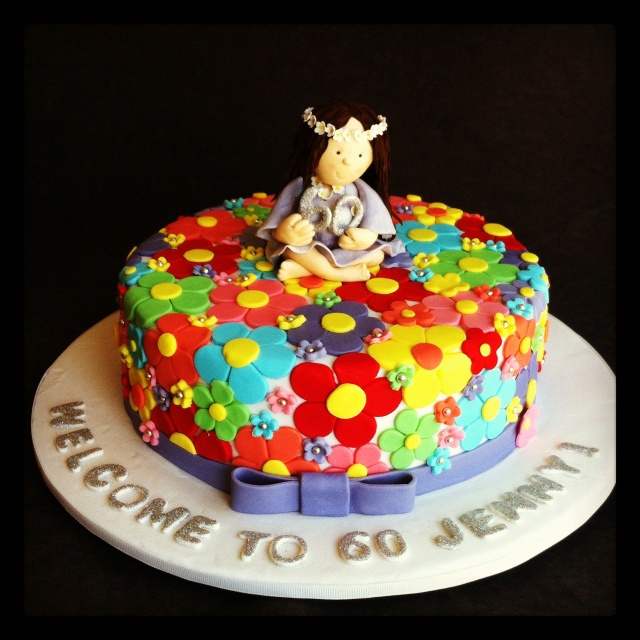 Hippie Birthday Cake Flowers Hippie Birthday Cake Flowers
