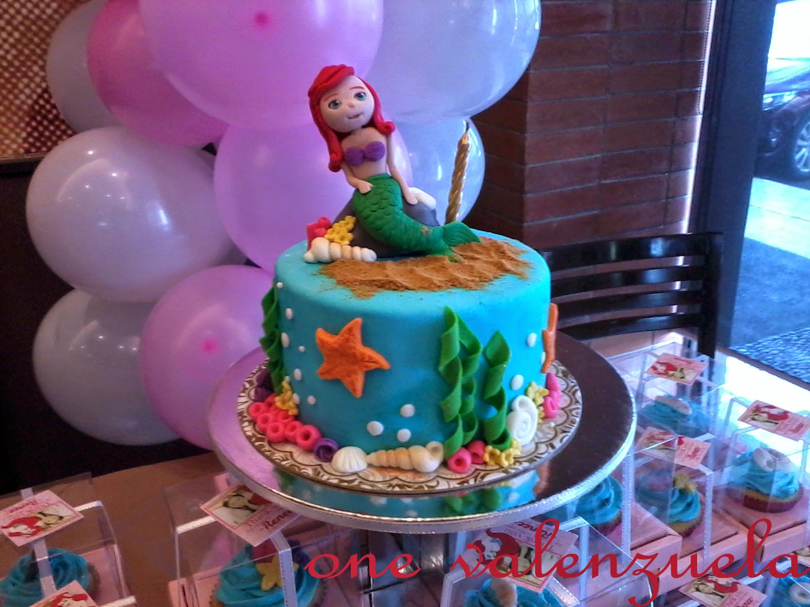 Little Mermaid Themed Cake Little Mermaid Themed Cake