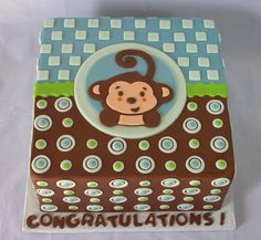 Monkey Baby Shower Cake Monkey Baby Shower Cake