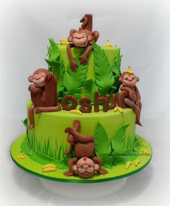 Monkey Birthday Cake Monkey Birthday Cake
