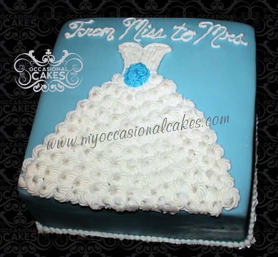 Something Blue Bridal Shower Cake Something Blue Bridal Shower Cake