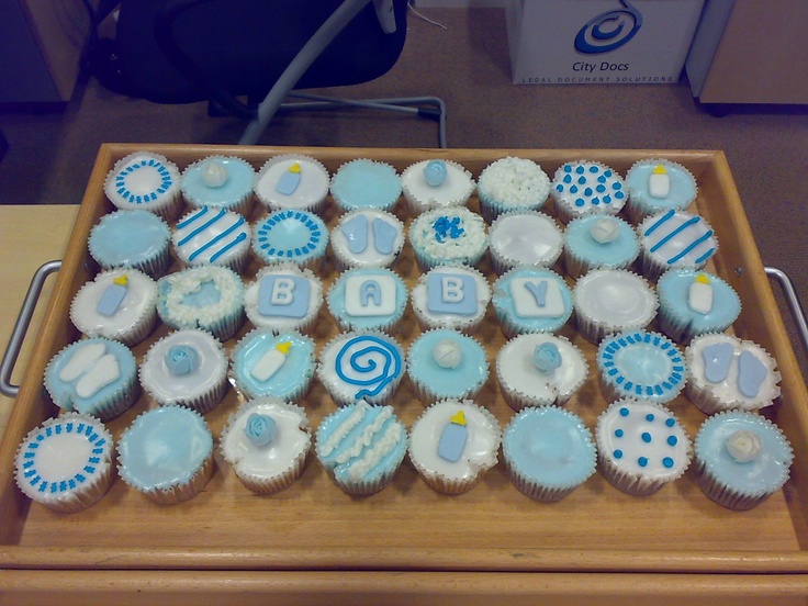 9 Easy Toddler Boy Cupcakes Photo Baby Boy Shower Cupcake Ideas